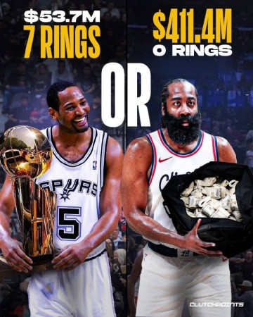 霍里:我愿用4个戒指换哈登赚的钱 但我更喜欢冠军